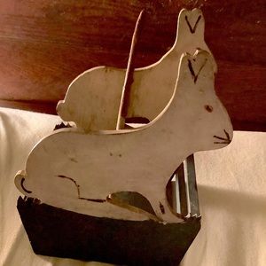 Antique wooden rabbit basket 1930s